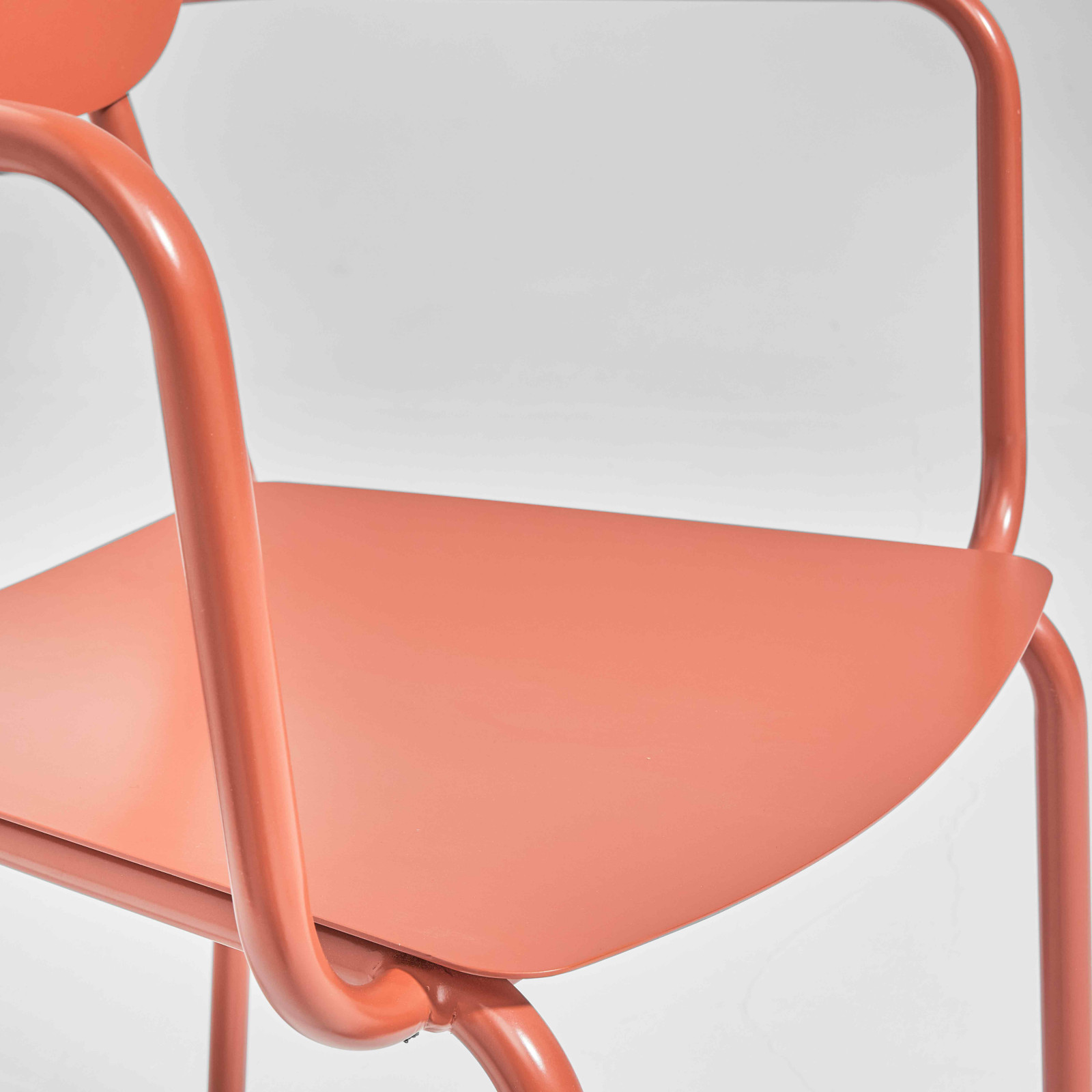 Chaise de jardin en aluminium avec accoudoirs