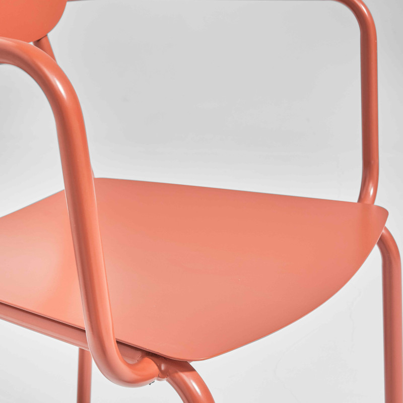 Chaise de jardin en aluminium avec accoudoirs (5/6)