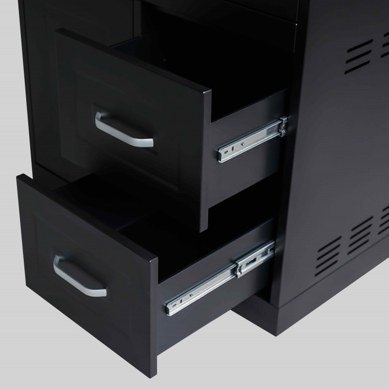 Cuisine d'extérieur en acier 3 éléments avec gazinière