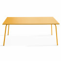 Table de jardin rectangulaire 180 x 90cm et 8 chaises bistrot en métal