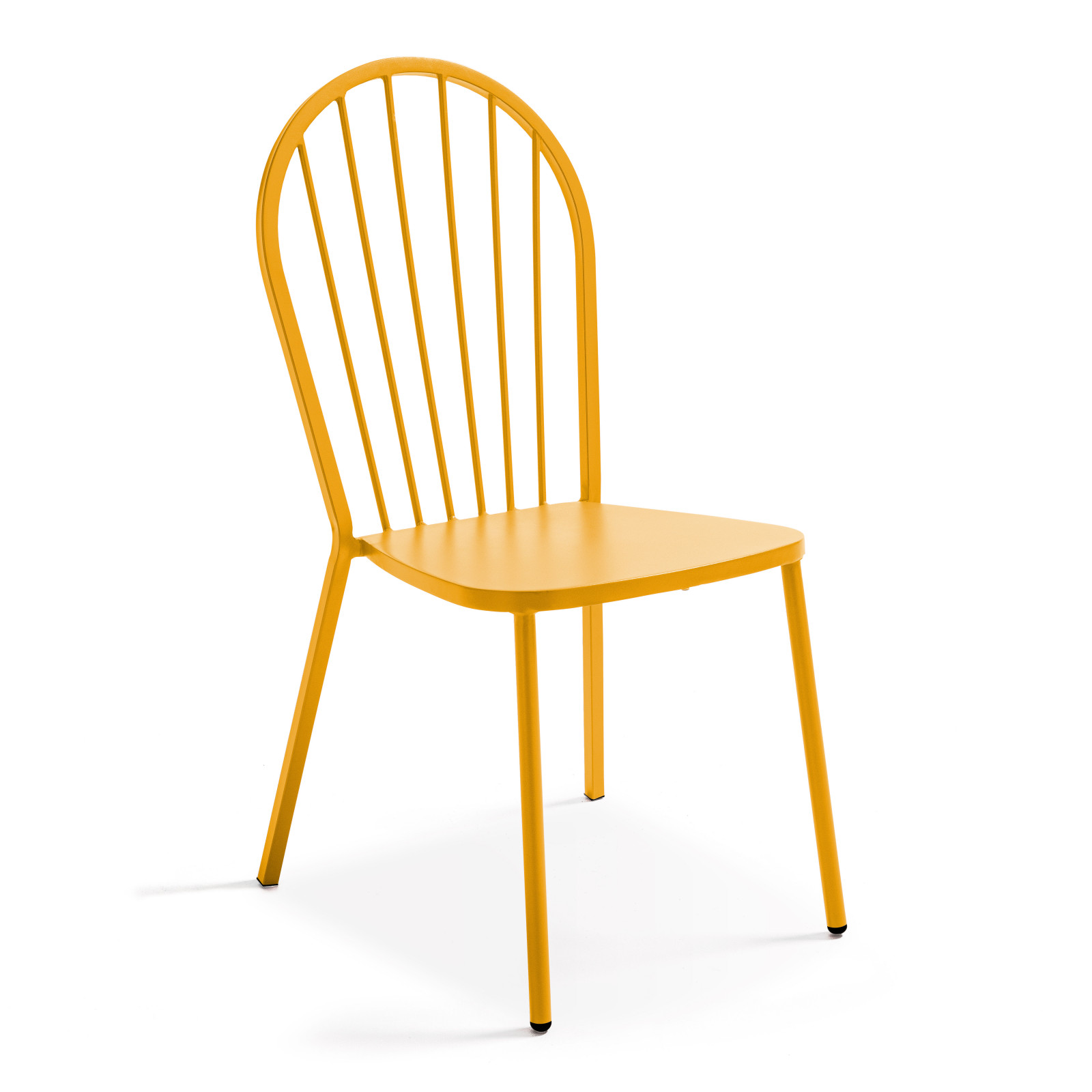 Table de jardin rectangulaire 180 x 90cm et 8 chaises bistrot en métal
