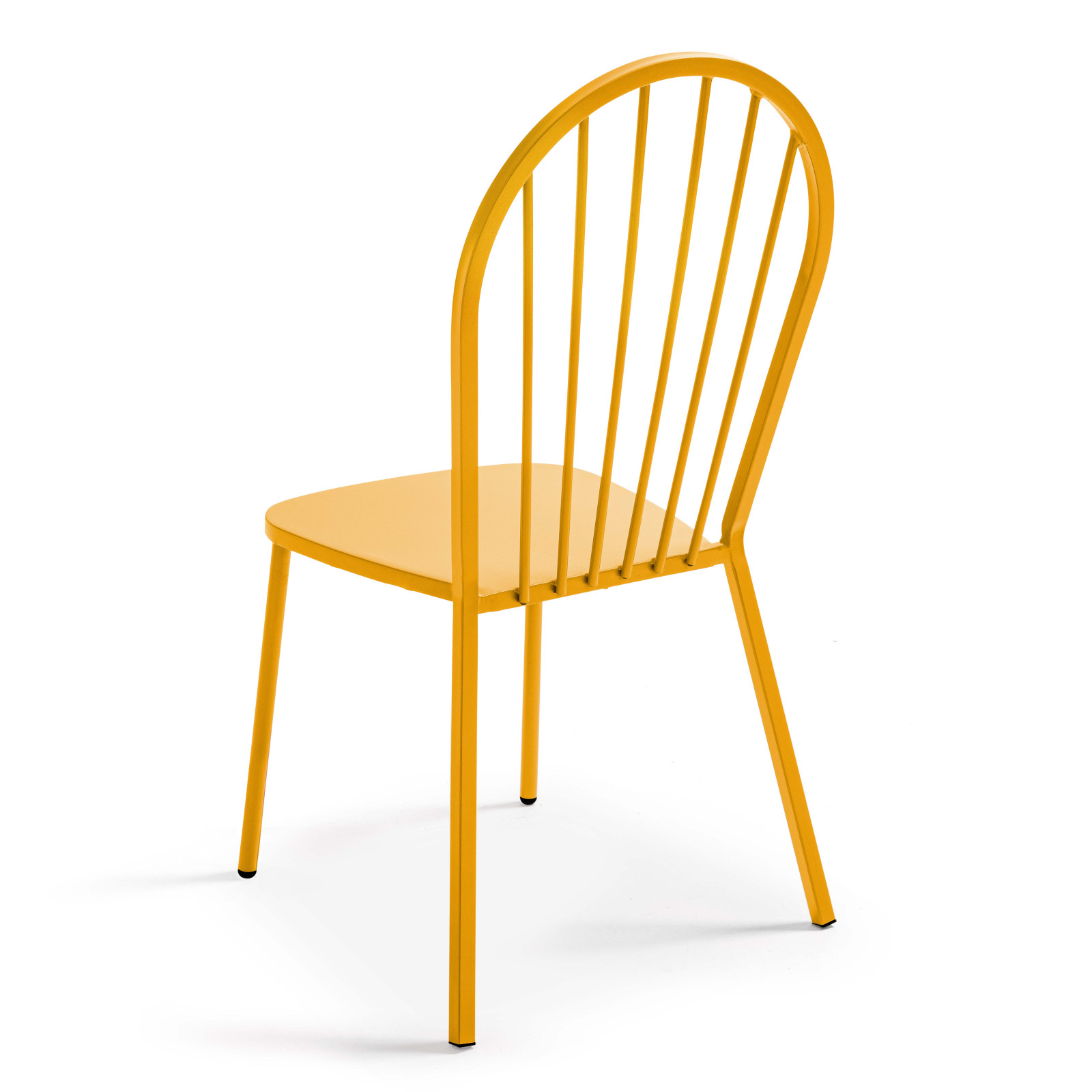 Table de jardin rectangulaire 180 x 90cm et 8 chaises bistrot en métal