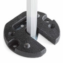 Ensemble tente pliante 4x4m 300g/m² 40mm + 4 poids de lestage