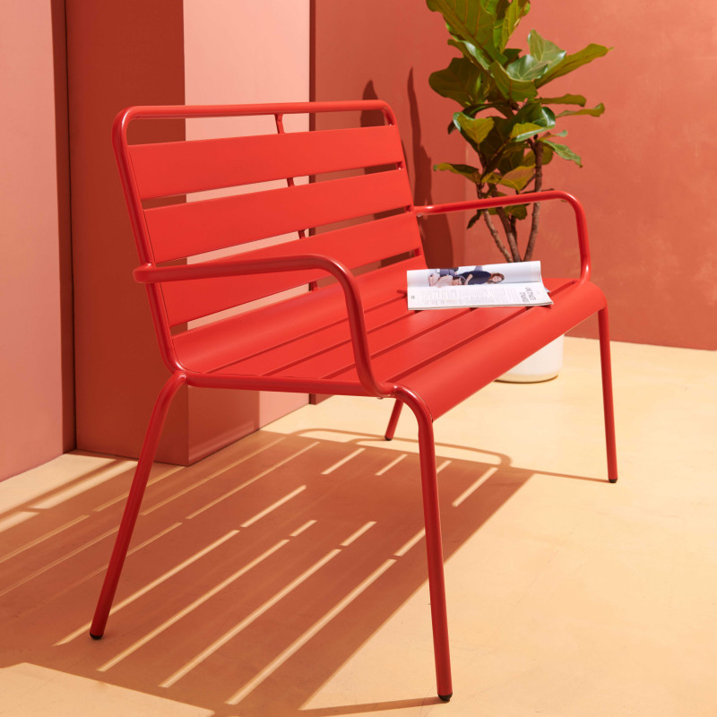 Banc de jardin en métal (4/6)