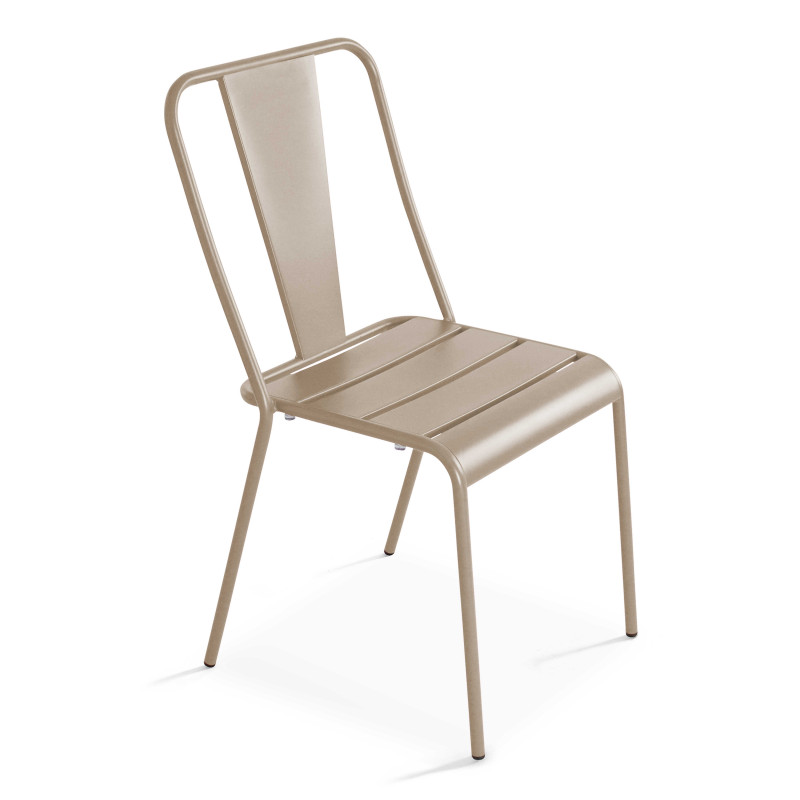 Table de jardin carrée 70 x 70 cm et 2 chaises bistrot (4/7)