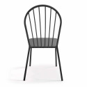 Table de jardin bistrot rabattable Ø70 x 72 cm et 2 chaises en métal