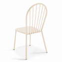 Table de jardin bistrot rabattable Ø70 x 72 cm et 2 chaises en métal