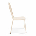 Table de jardin bistrot rabattable Ø70 x 72 cm et 2 chaises en métal