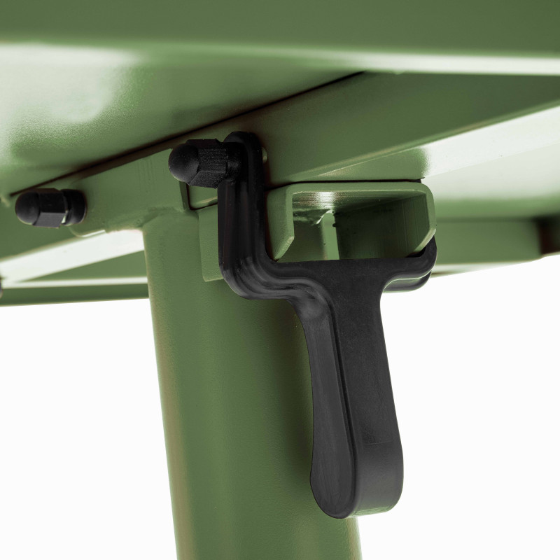 Table de jardin carrée inclinable  70 x 70 cm et 2 chaises bistrot (3/7)