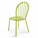 Table de jardin carrée inclinable 70 x 70 cm et 2 chaises bistrot