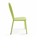 Table de jardin carrée inclinable 70 x 70 cm et 2 chaises bistrot
