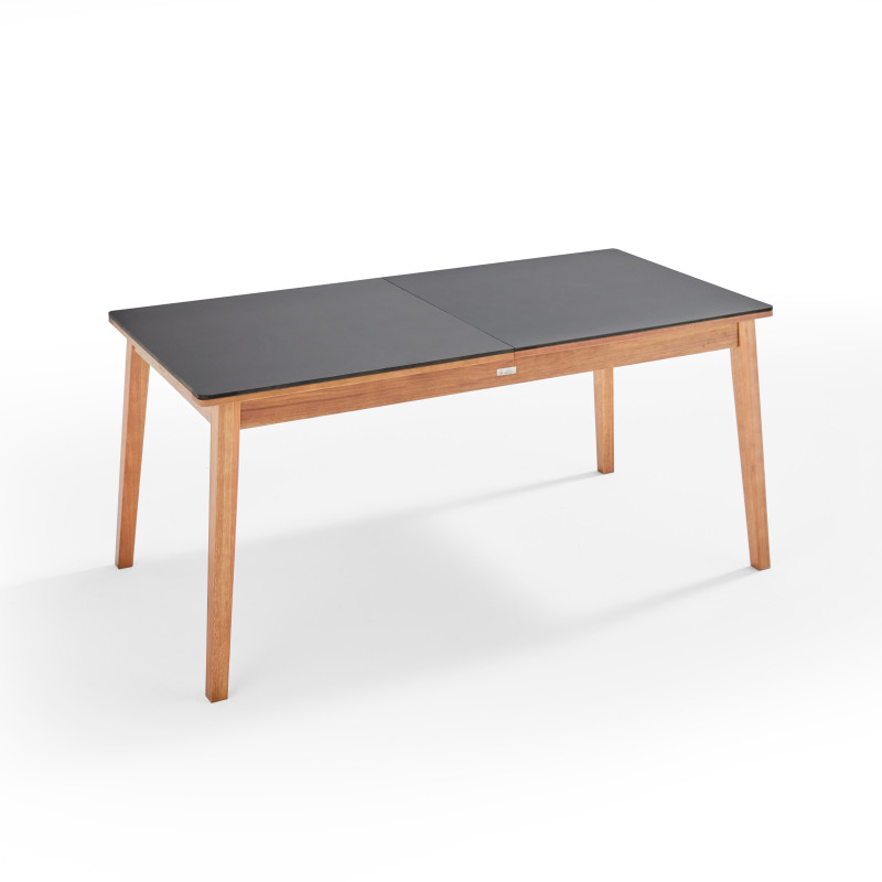Table de jardin extensible en bois d'eucalyptus