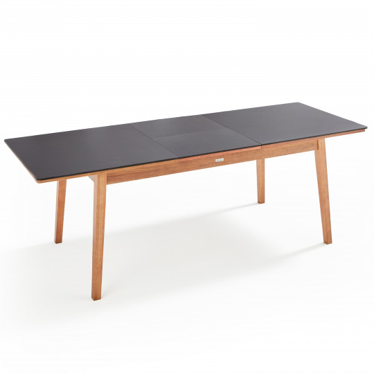 Table de jardin extensible en bois d'eucalyptus