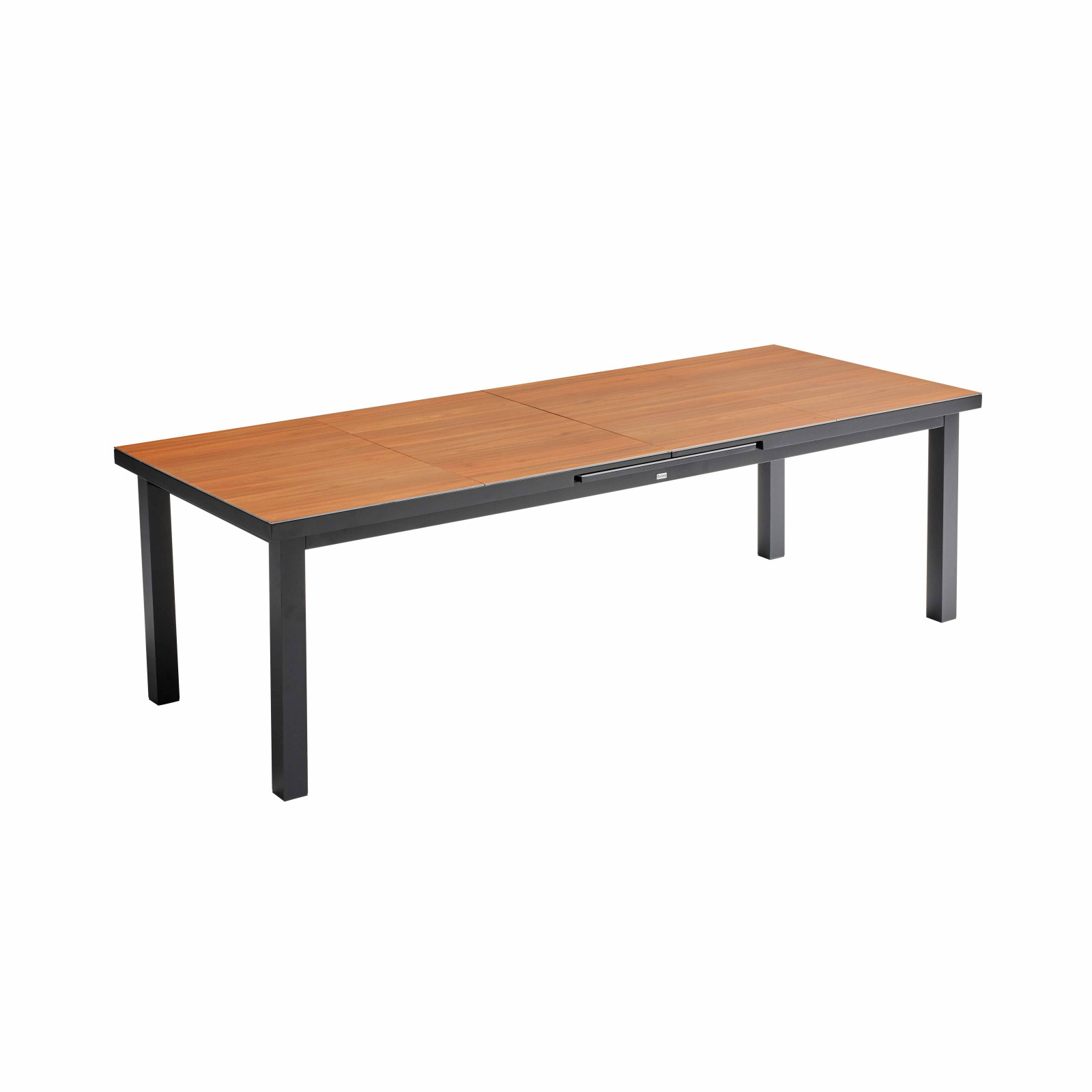 Table de jardin rectangulaire extensible (256/320 x 100 x 76 cm) en aluminium et DPC