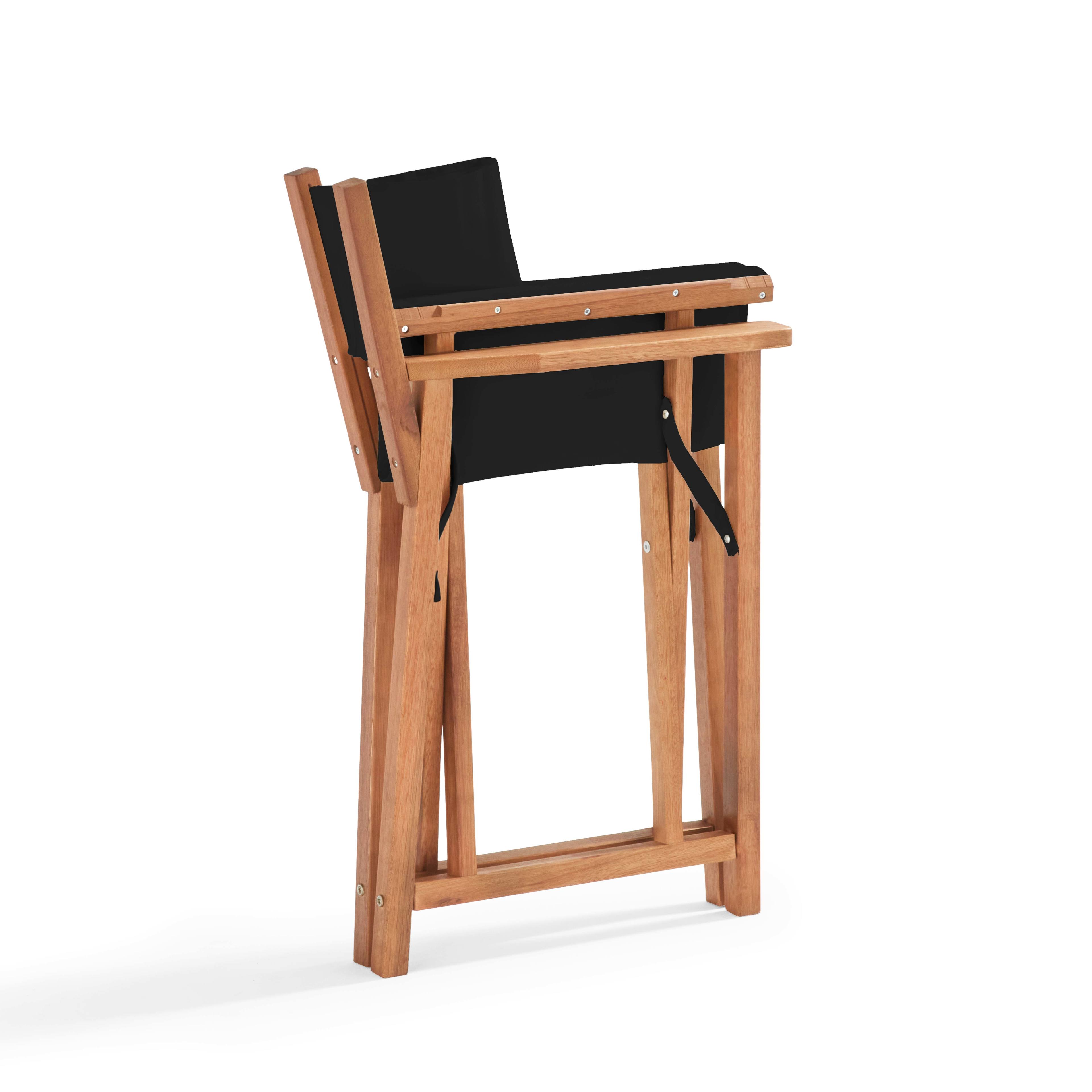 Chaise pliante bois enfants balcon chaises lot de 2 chaise de jardin en  bois pliable eucalyptus, huilé max.40kg, LxlxH 46x34x63 cm, lot de 2