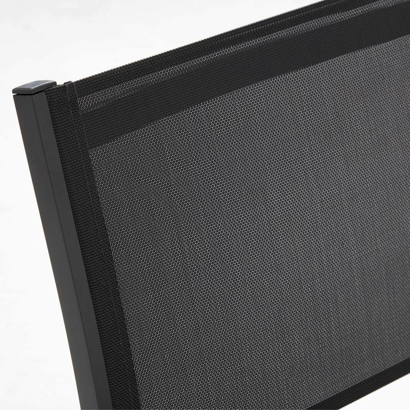 Table de jardin en céramique effet bois chevron 241 x 121 cm avec 12 chaises