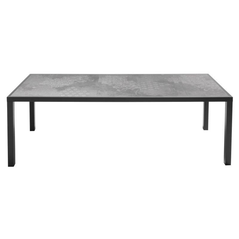 Table de jardin en céramique effet stamp (230 x 95 x 74 cm) (5/6)