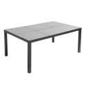 Table de jardin en céramique motif Fabric (182 x 121 x 74 cm)