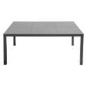 Table de jardin plateau en céramique effet béton ciré (182 x 121 x 74 cm)