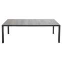 Table de jardin en céramique 10 places effet béton ciré
