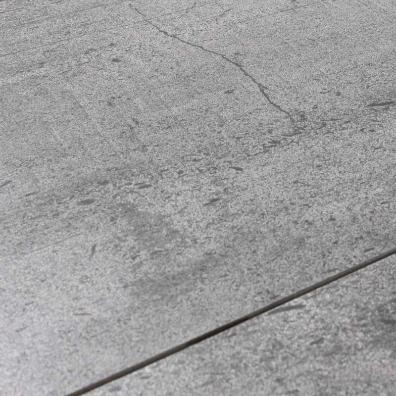 Table de jardin en céramique 10 places effet béton ciré