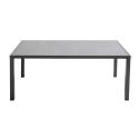 Table de jardin en céramique gris anthracite (185 x 95 x 74 cm)