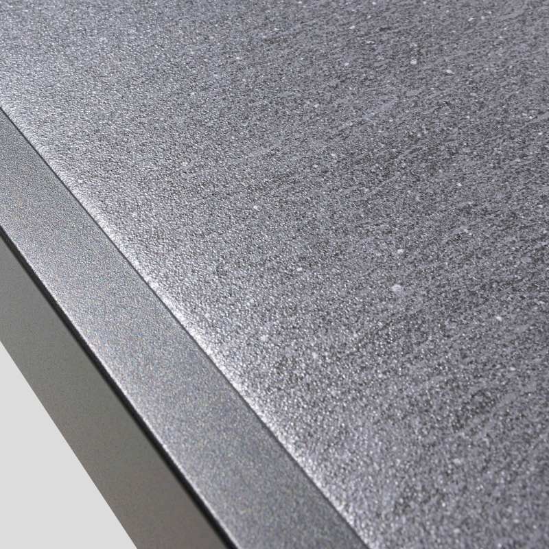 Table de jardin en céramique gris anthracite (185 x 95 x 74 cm)