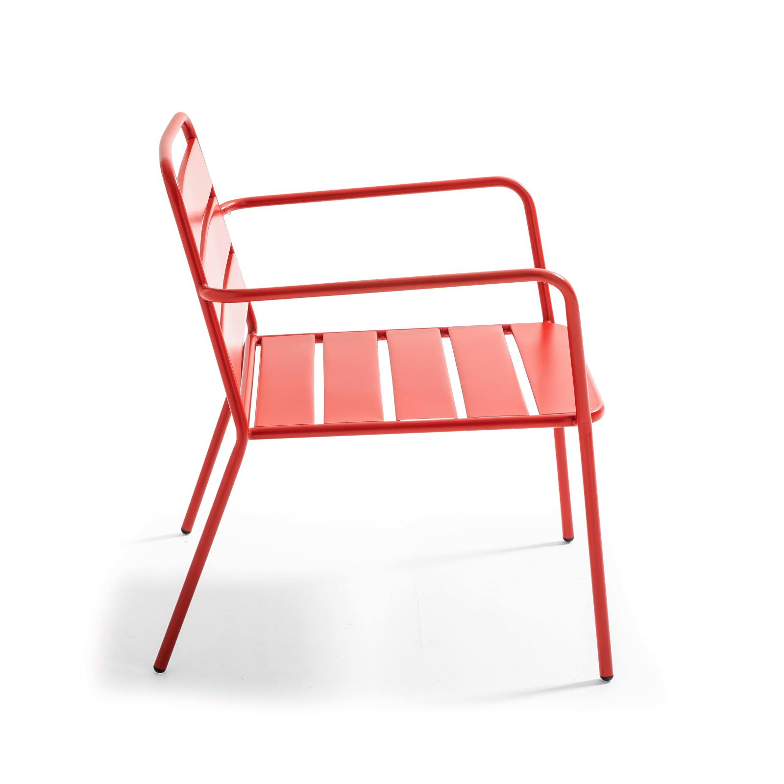Fauteuil de jardin bas en métal