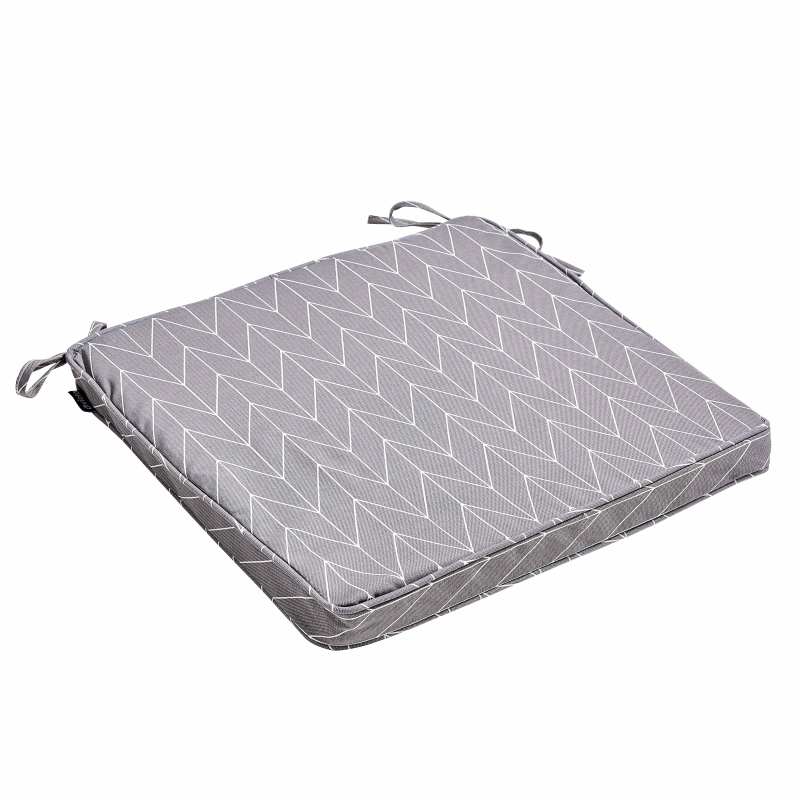 Lot de 4 galettes de chaise d'extérieur à motifs 40 x 40 cm