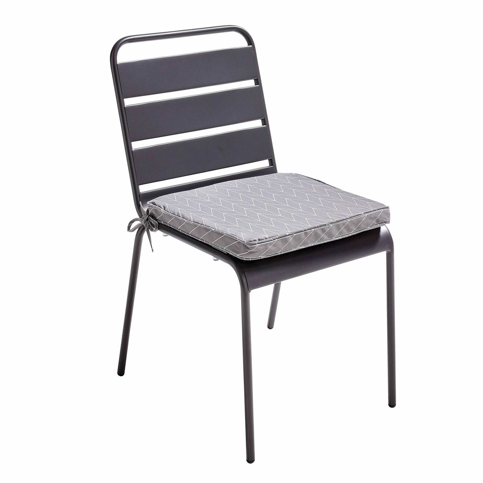 Lot de 4 galettes de chaise d'extérieur à motifs 40 x 40 cm