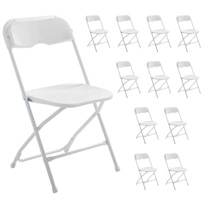Lot de 12 chaises pliantes