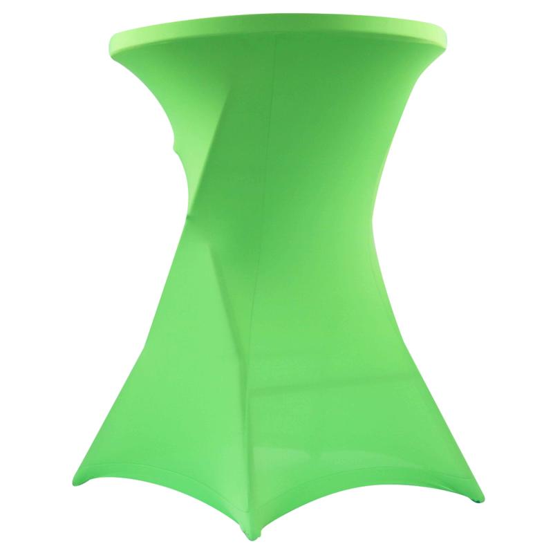 Housse élastique STRETCH vert pâle pour mange-debout diam.80cm