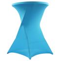 Nappe housse de table haute de bar mange-debout Bleu
