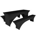 Housse élastique STRETCH pour Table et bancs pliants en bois 8/10 personnes