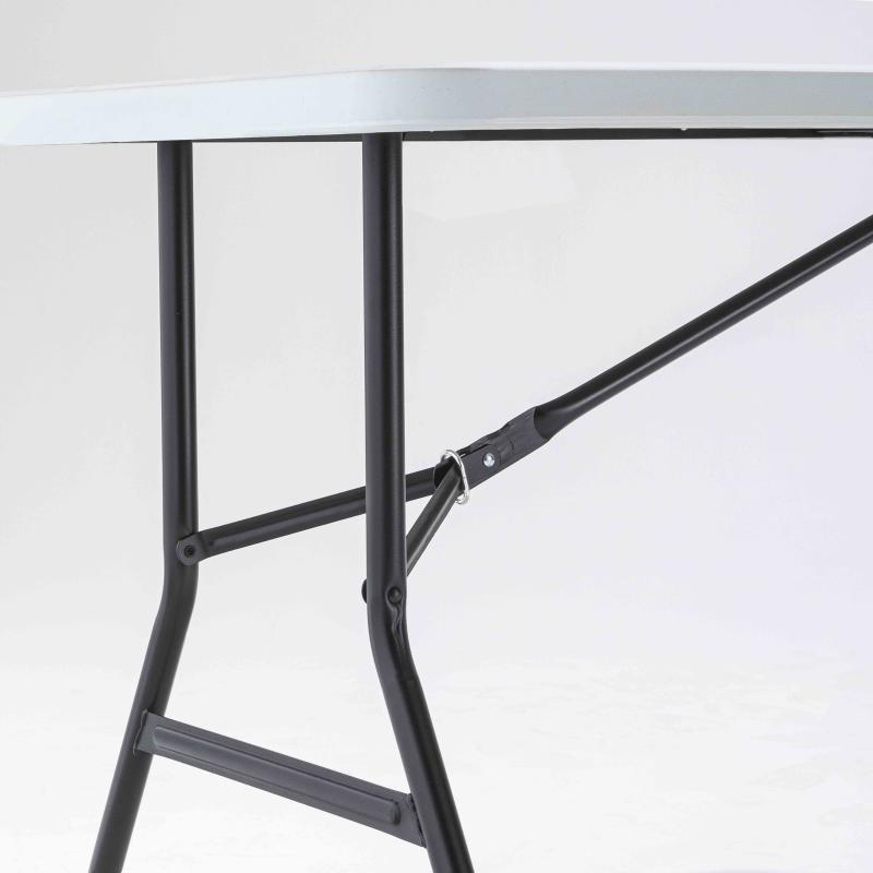 Table de jardin pliante 180cm 8 places buffet traiteur extérieure - Blanc - 180cm x 74cm x 75cm
