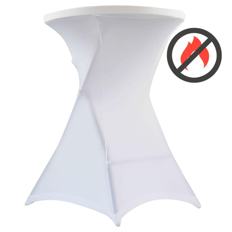 Housse de mange-debout traitée M1 blanche 110x80 cm