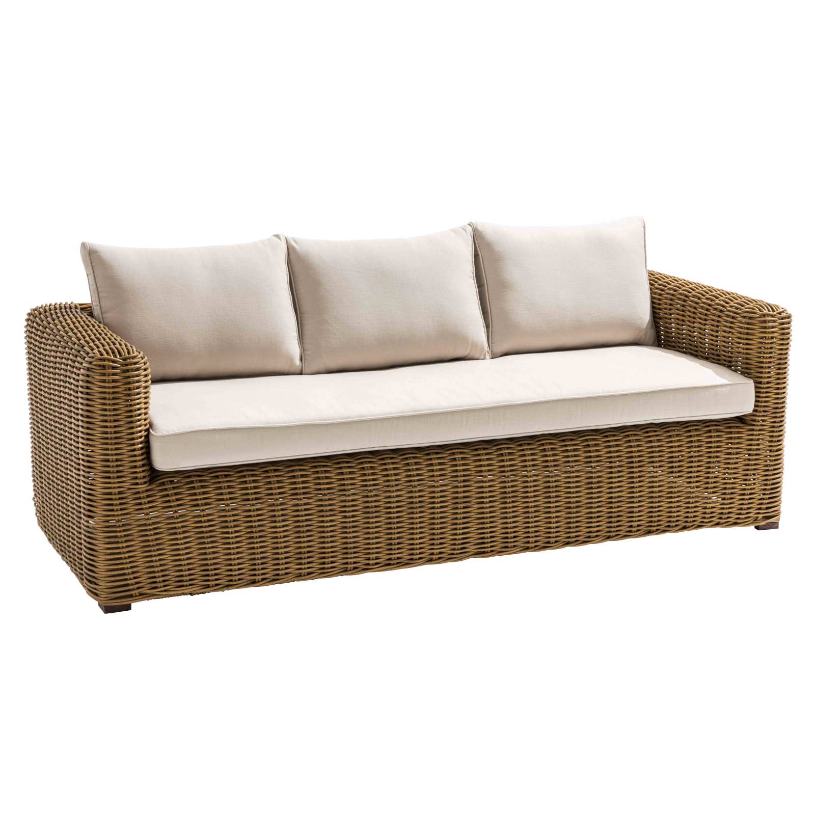 Salon de jardin bas 5 places en résine tressée