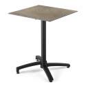 Table de jardin carrée (60x60 cm) inclinable en HPL