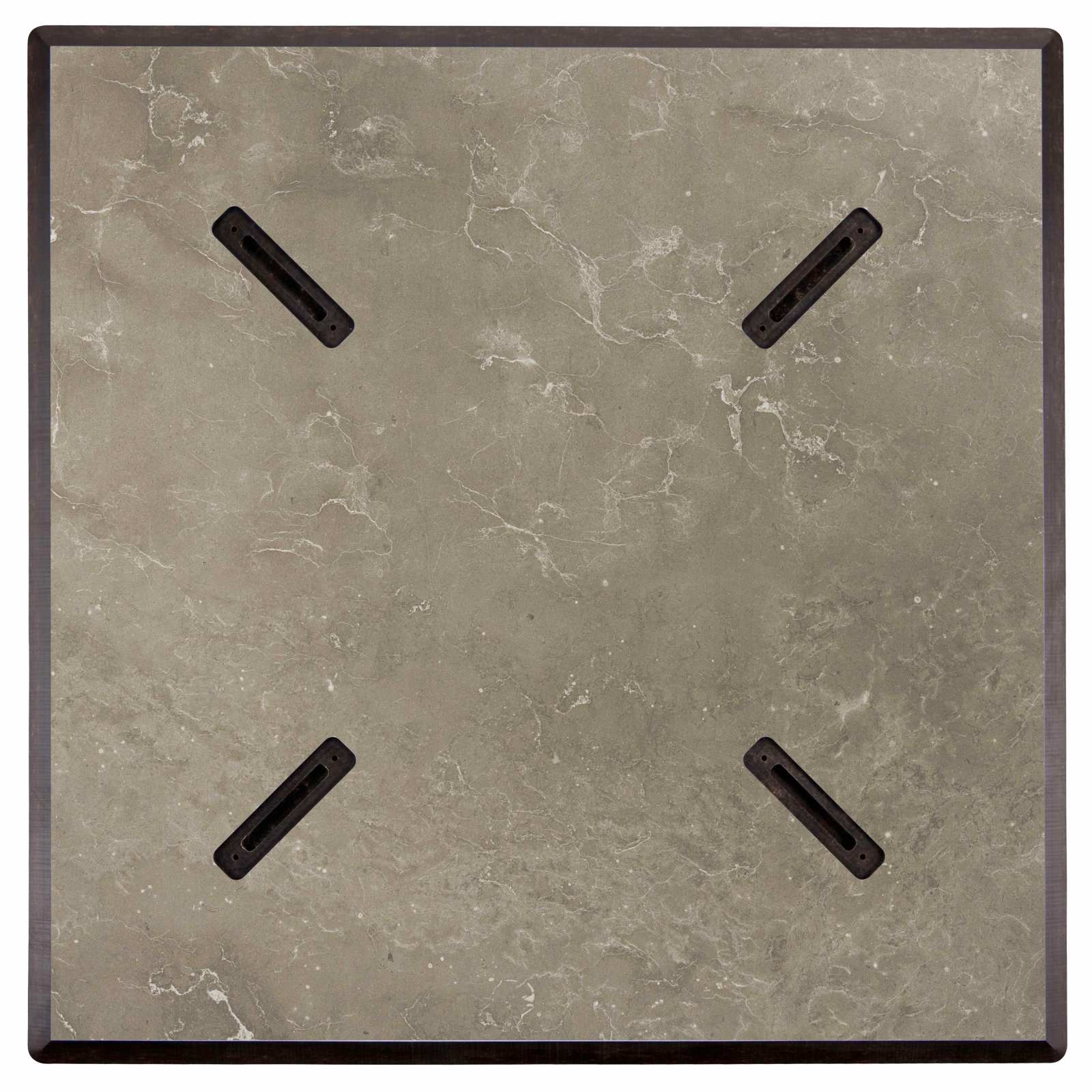 Table de jardin carrée (60x60 cm) inclinable en HPL