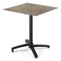 Table de jardin carrée (70x70cm) inclinable en HPL