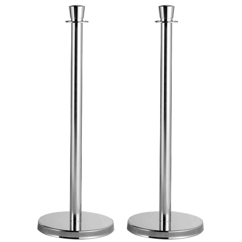 Poteaux de guidage chromés Lot de 2