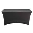Housse nappe pour table buffet traiteur Noir