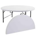 Table ronde pliante 180cm - Lot de 5