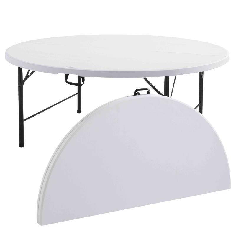 Table ronde pliante 180cm - Lot de 5