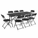 Ensemble table et chaises de jardin pliants