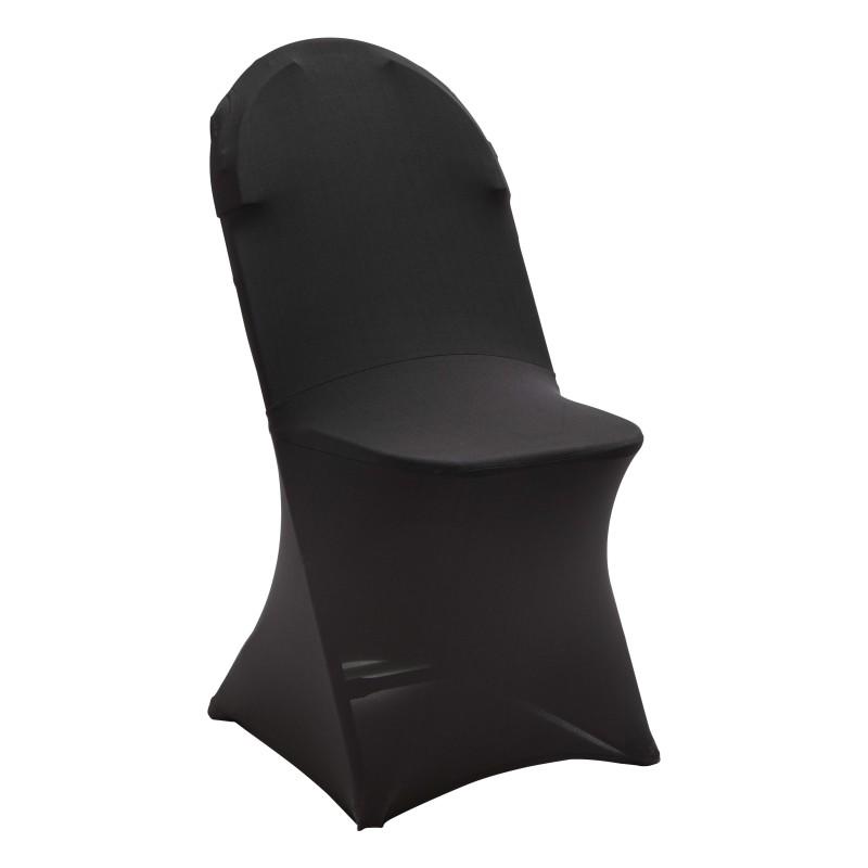 Housse noire de chaise pliante
