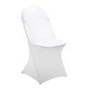 Housse blanche de chaise pliante