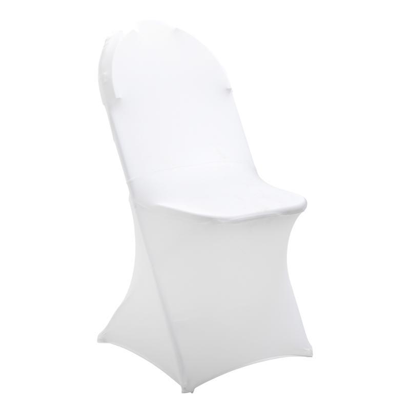 Housse blanche de chaise pliante
