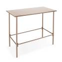 Table de jardin haute (120 x 60 x 105 cm) en acier thermolaqué