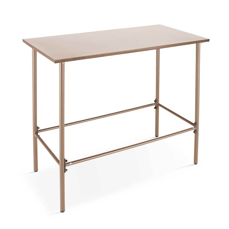 Table de jardin haute (120 x 60 x 105 cm) en acier thermolaqué
